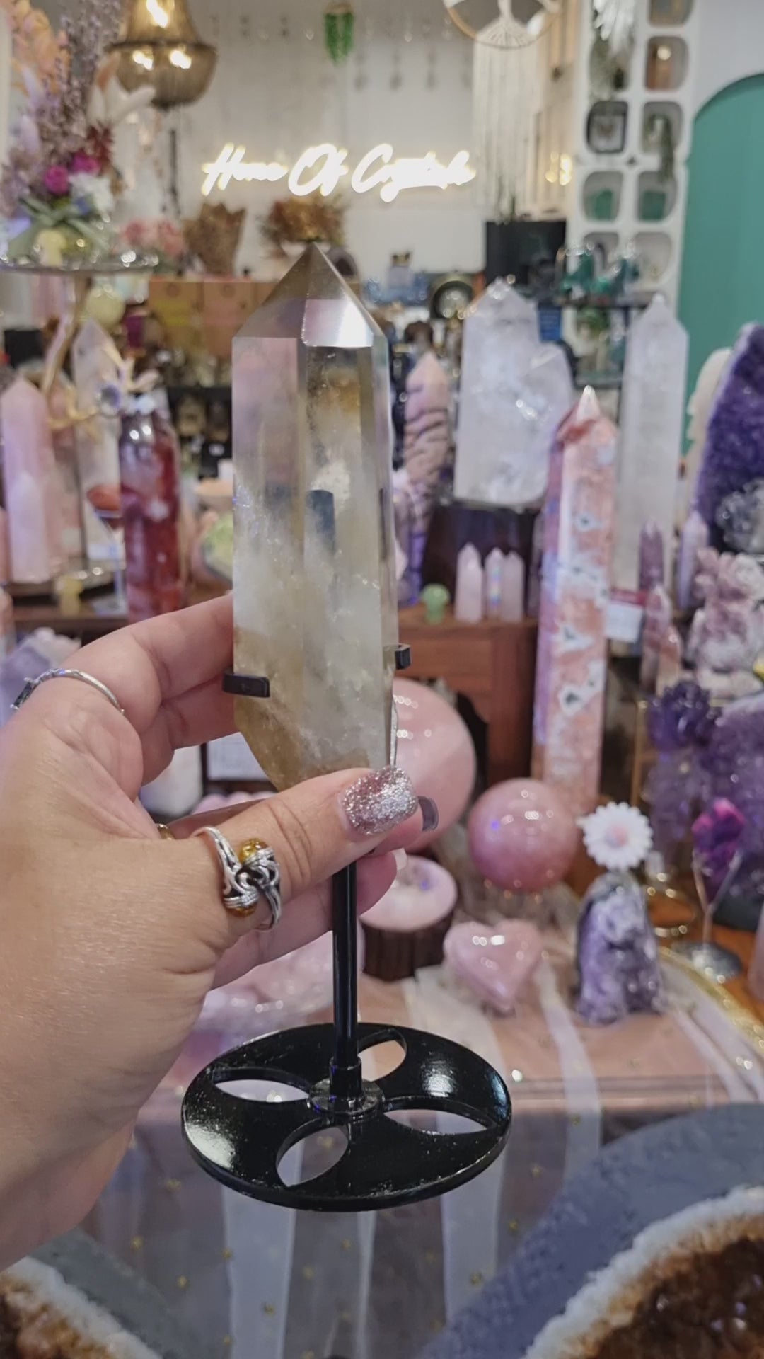Citrine Point + Stand | 272g