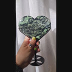 Kambaba Jasper Heart + Stand