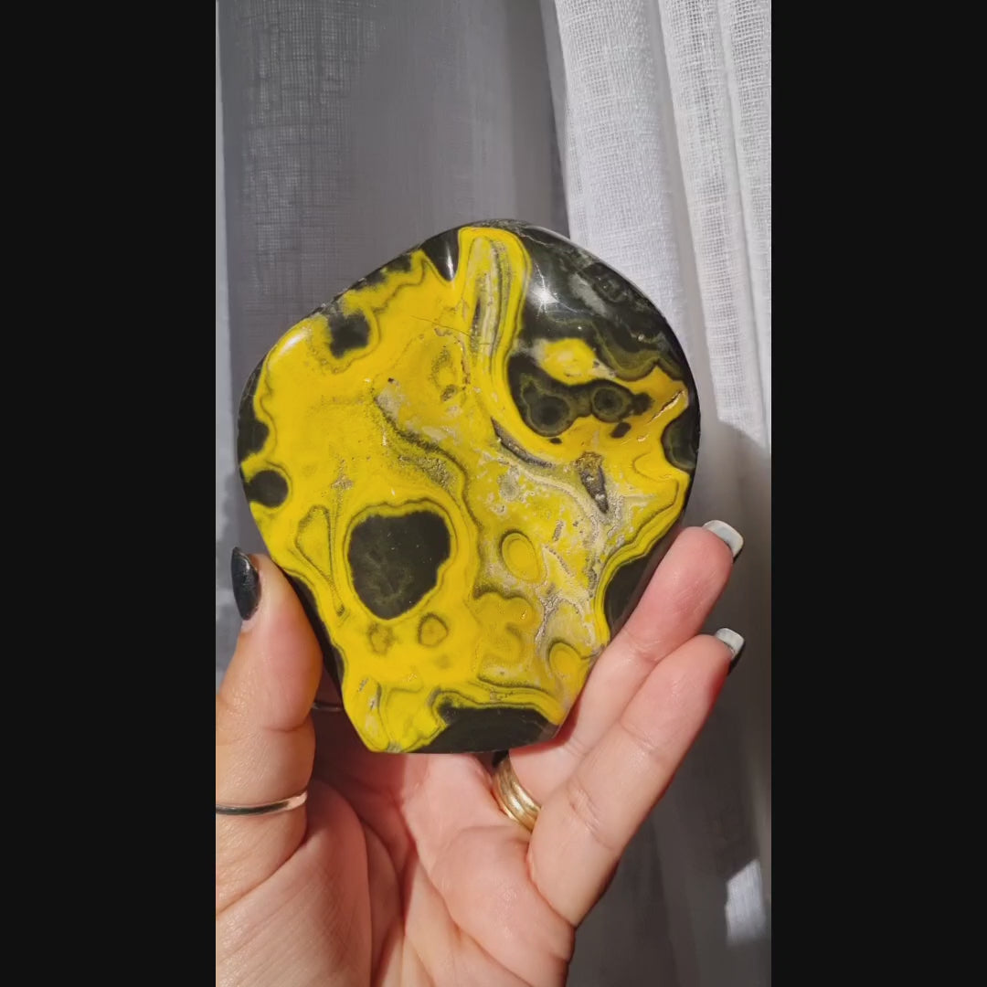 Bumble Bee Jasper Free-Form + Stand | 324g