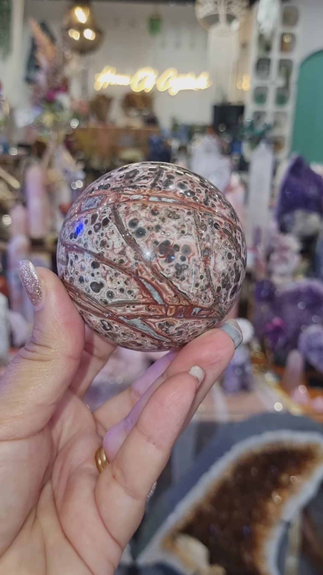 Leopard Skin Jasper Sphere | 349g