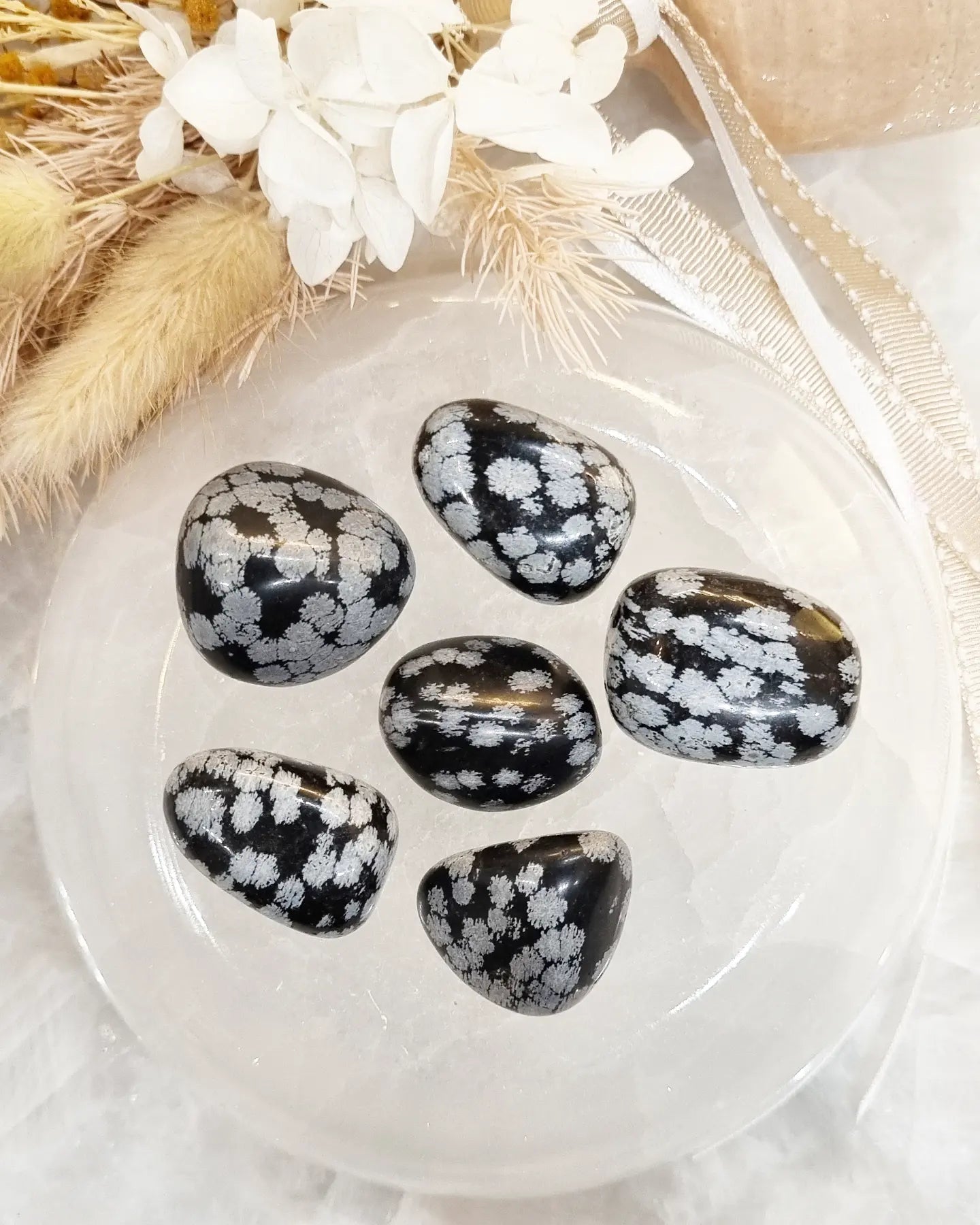 Snowflake Obsidian Tumble