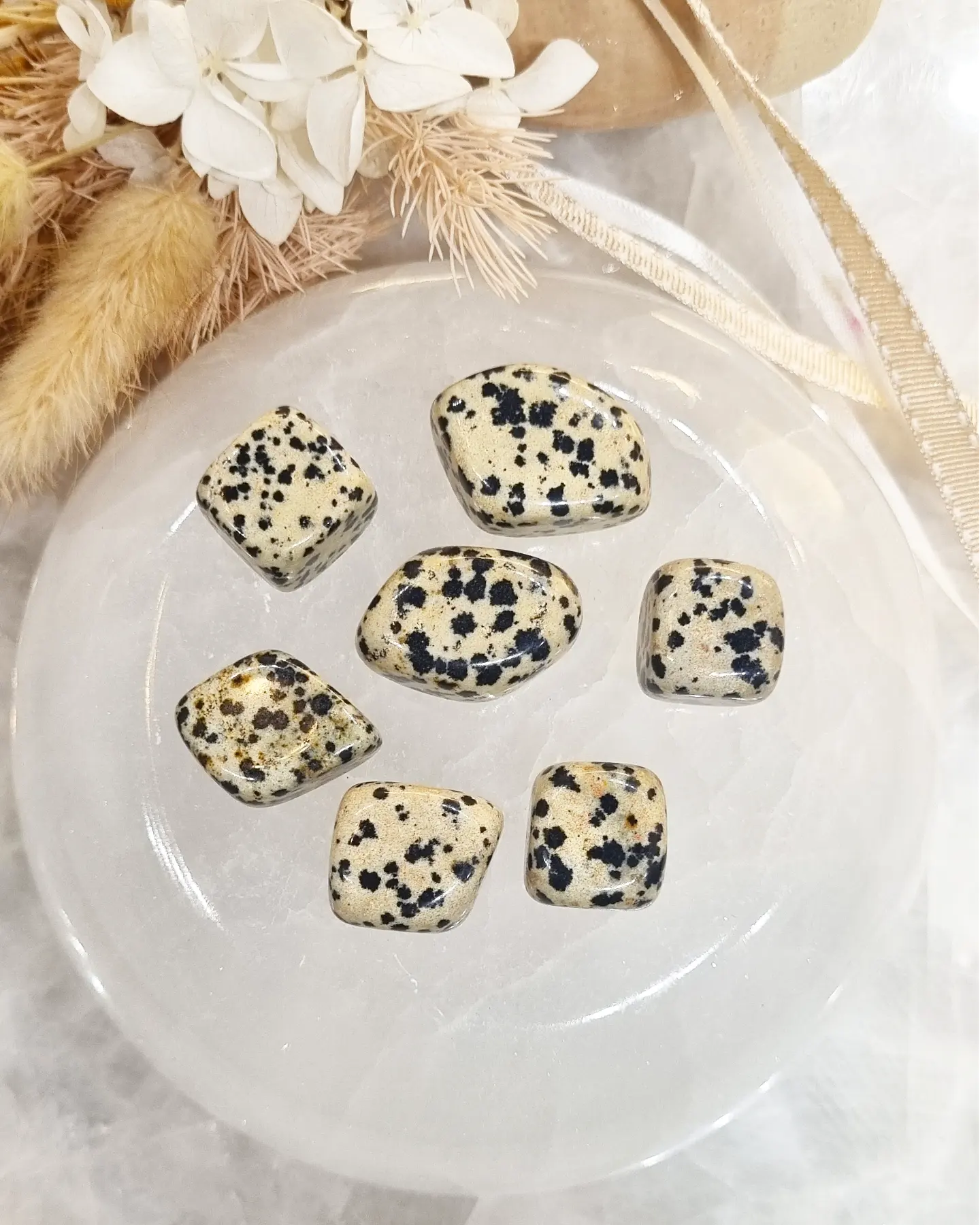 Dalmation Jasper Tumble