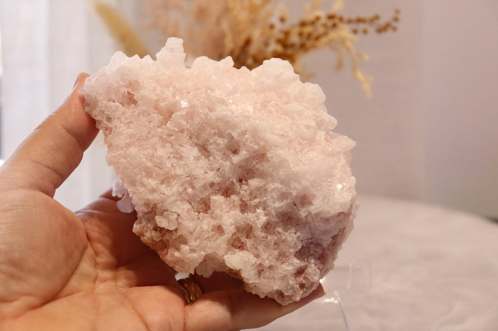 Pink Halite | Raw Specimen + Stand 225g
