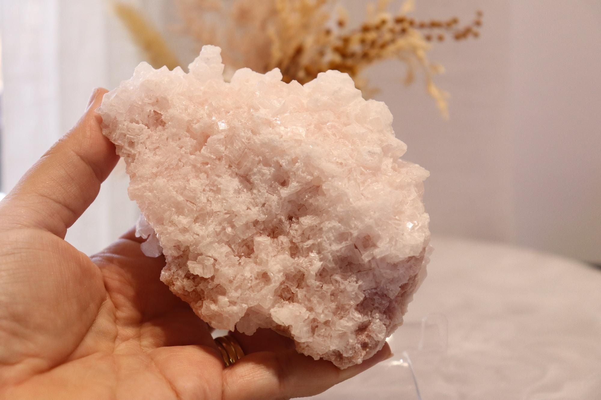Pink Halite | Raw Specimen + Stand 225g
