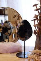Septarian Egg + Black Metal Stand | 1.065kg