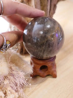 Black Moonstone Sphere + Stand | 230g