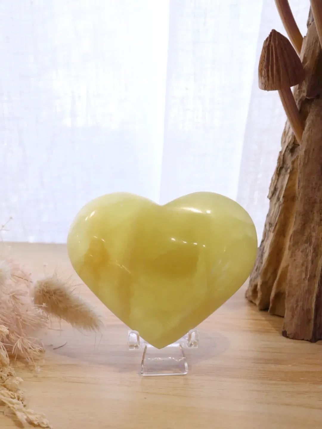 Yellow Calcite Heart | 209g