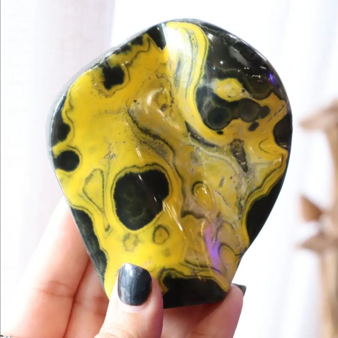 Bumble Bee Jasper Free-Form + Stand | 324g