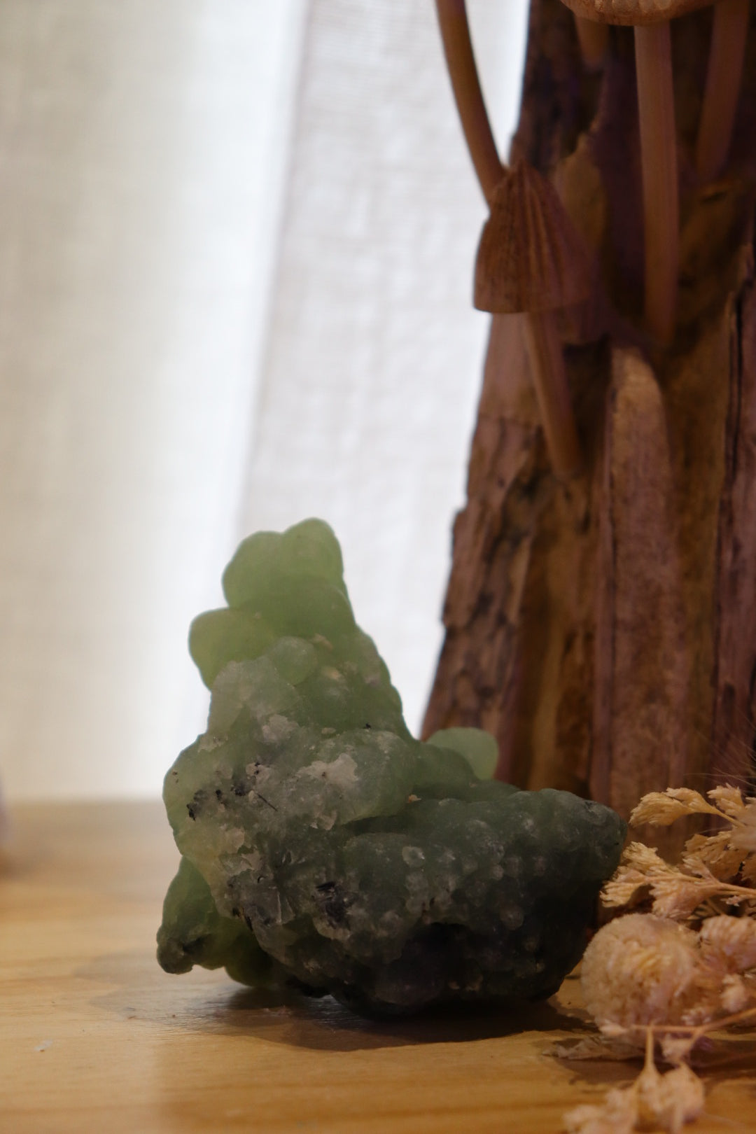 Prehnite + Epidote Inclusions Raw Specimen | 278g