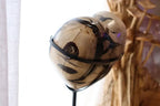 Septarian Heart + Black Metal Stand | 2.65kg