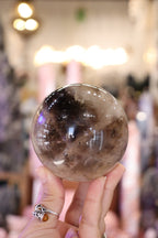 Smokey Quartz Sphere + Stand | 780g
