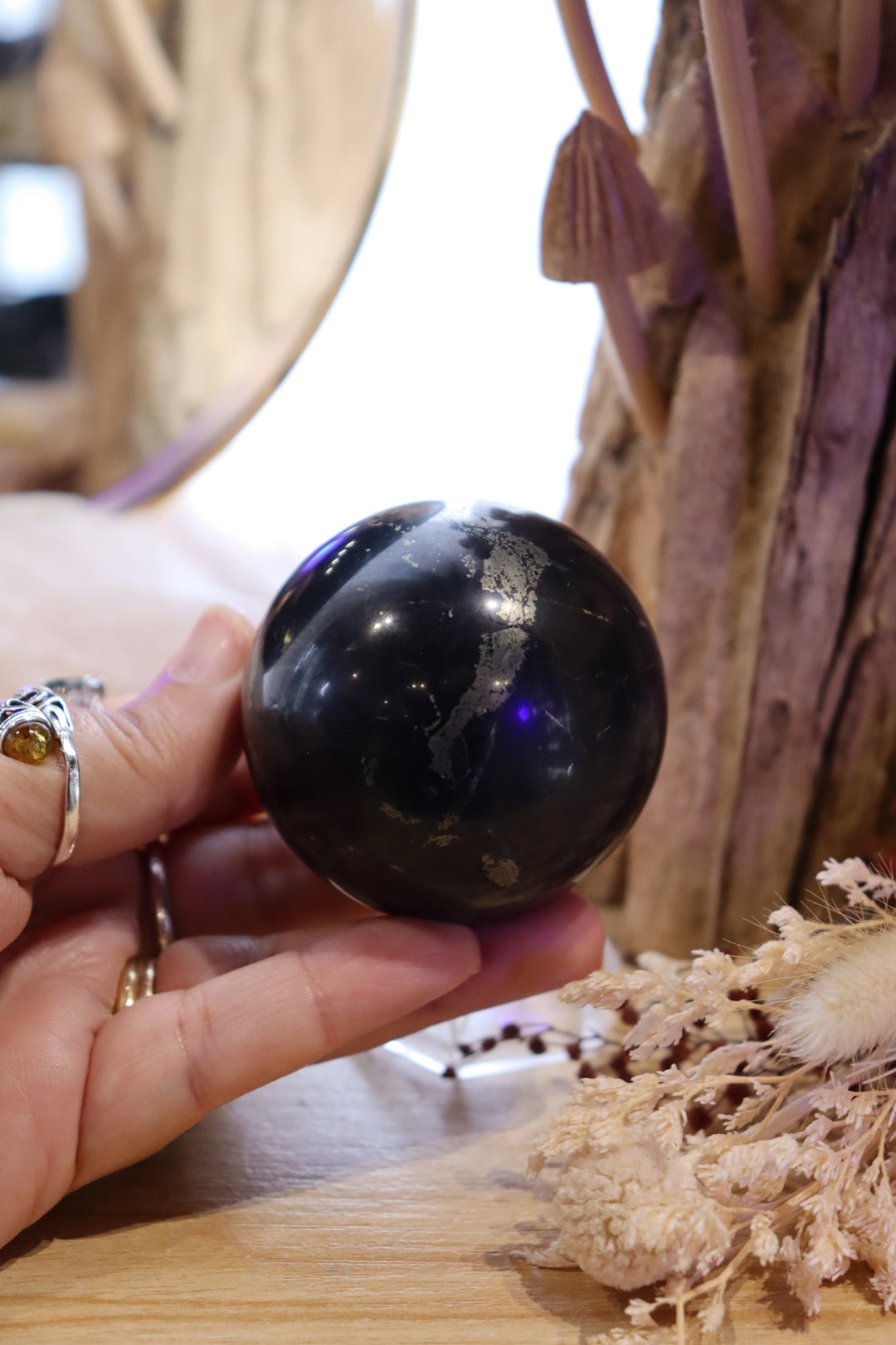 Shungite Sphere + Stand | 247g