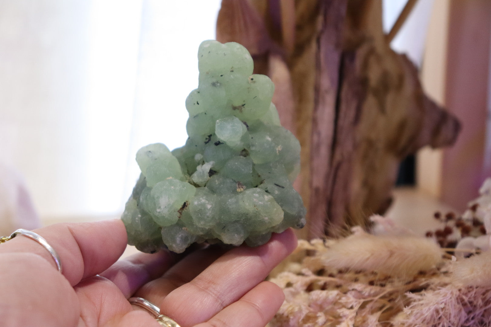 Prehnite + Epidote Inclusions Raw Specimen | 278g