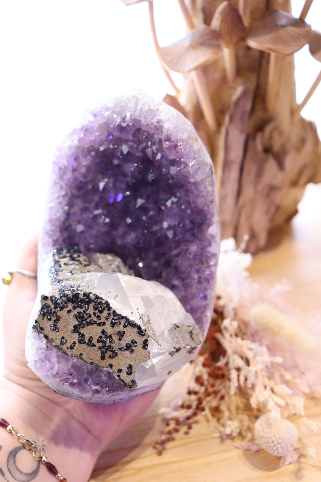 Amethyst + Calcite Cluster | 1.225kg