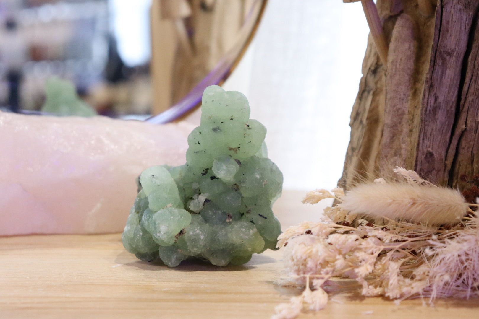 Prehnite + Epidote Inclusions Raw Specimen | 278g