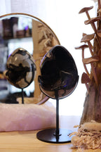 Septarian Egg + Black Metal Stand | 1.065kg