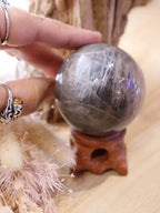 Black Moonstone Sphere + Stand | 230g