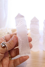 Selenite Point | Dragon
