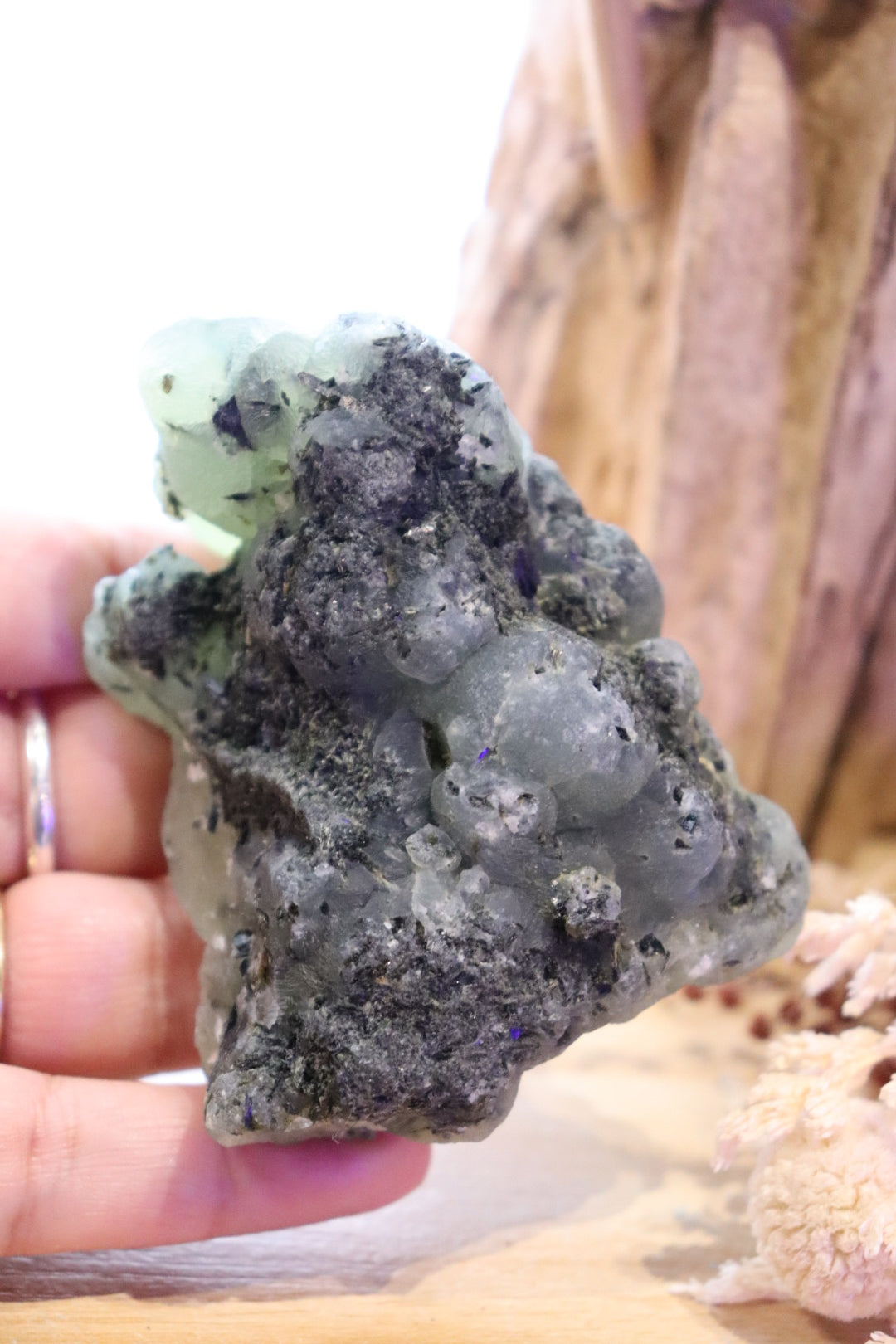 Prehnite + Epidote Inclusions Raw Specimen | 209g