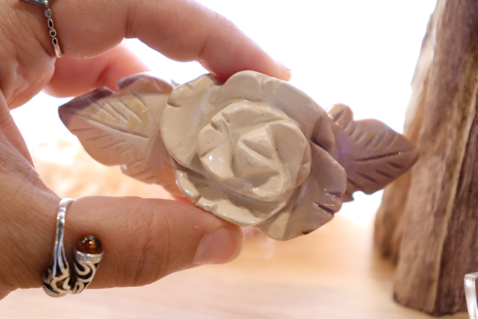 Mookaite Jasper Flower + Stand | 67g