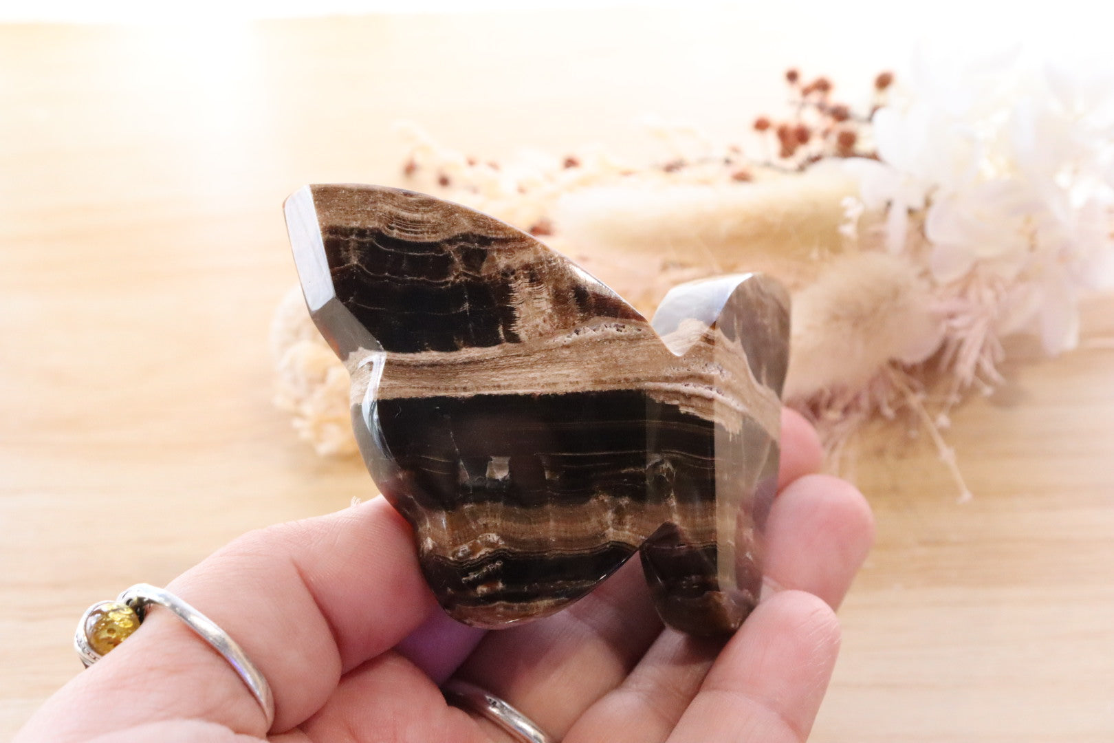 Chocolate Calcite Butterfly | 85g