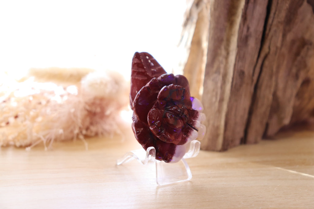 Mookaite Jasper Flower + Stand | 46g