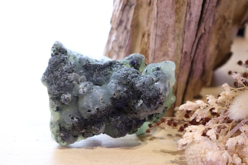 Prehnite + Epidote Inclusions Raw Specimen | 209g