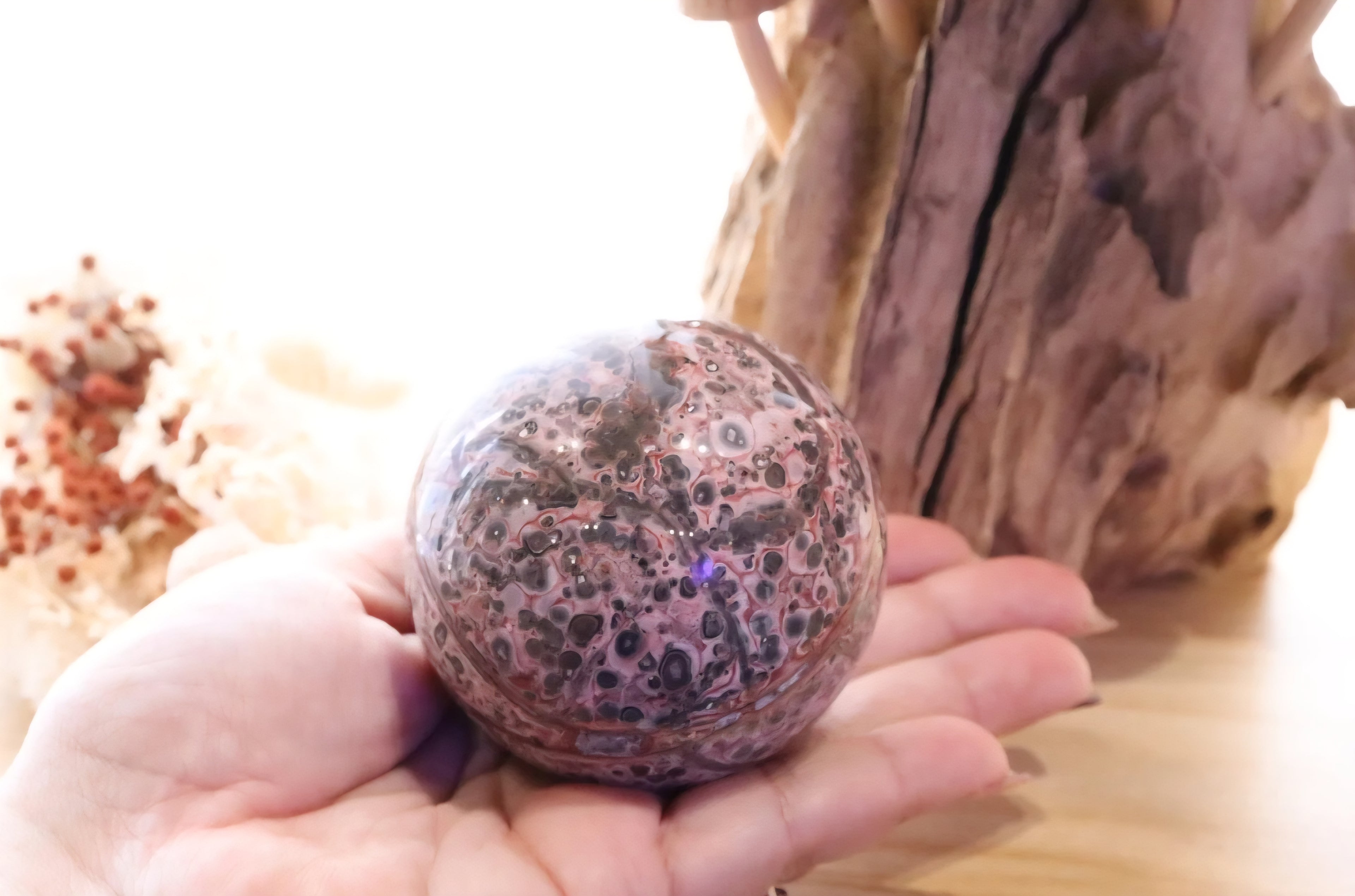 Leopard Skin Jasper Sphere | 349g