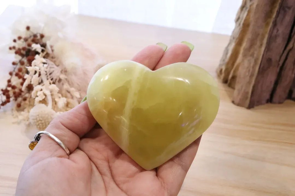 Yellow Calcite Heart | 209g