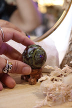 Dragon's Blood Jasper Sphere + Stand | 98g