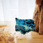 Chrysocolla & Malachite Slab + Stand | 147g