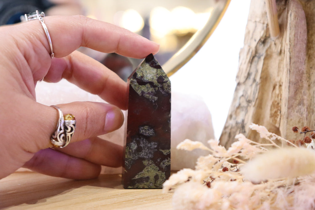 Dragon's Blood Jasper Point | 79g