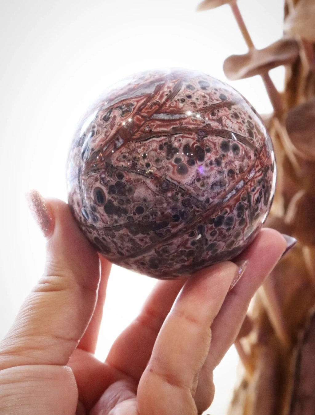 Leopard Skin Jasper Sphere | 349g