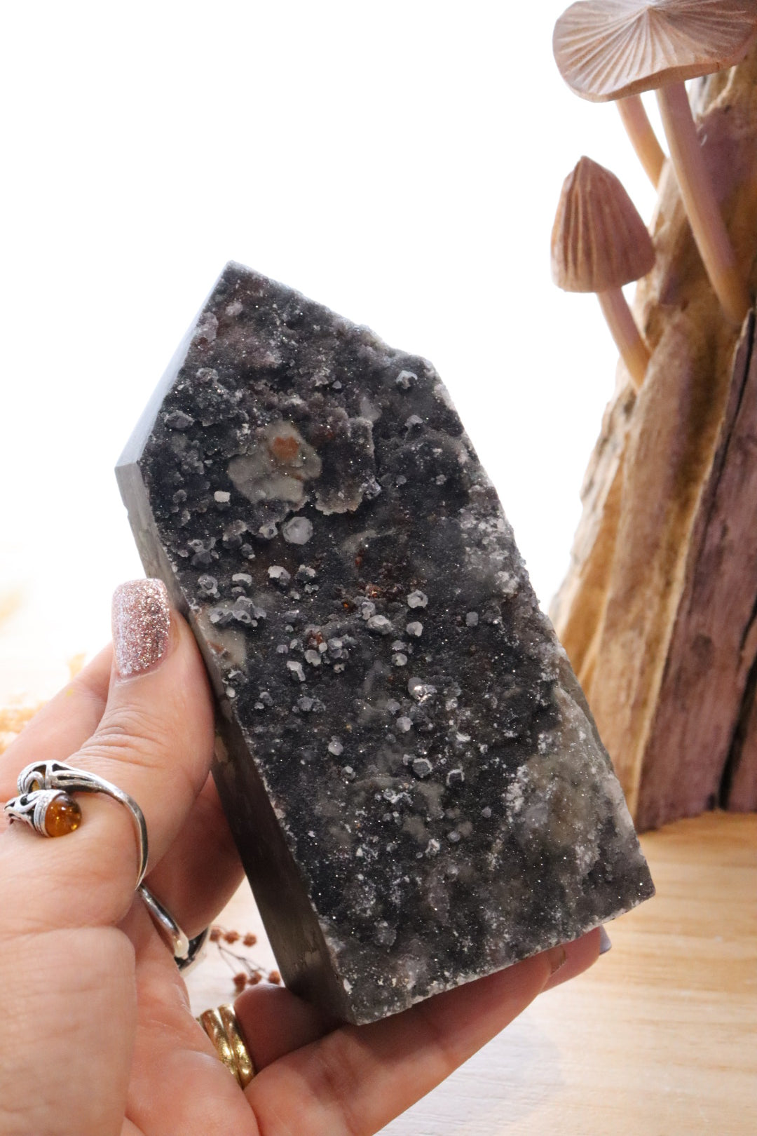Sphalerite, Garnet & Calcite Tower | 450g