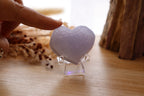 Blue Lace Agate Heart Druzy + Stand | 33g