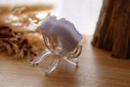 Blue Lace Agate Heart Druzy + Stand | 45g