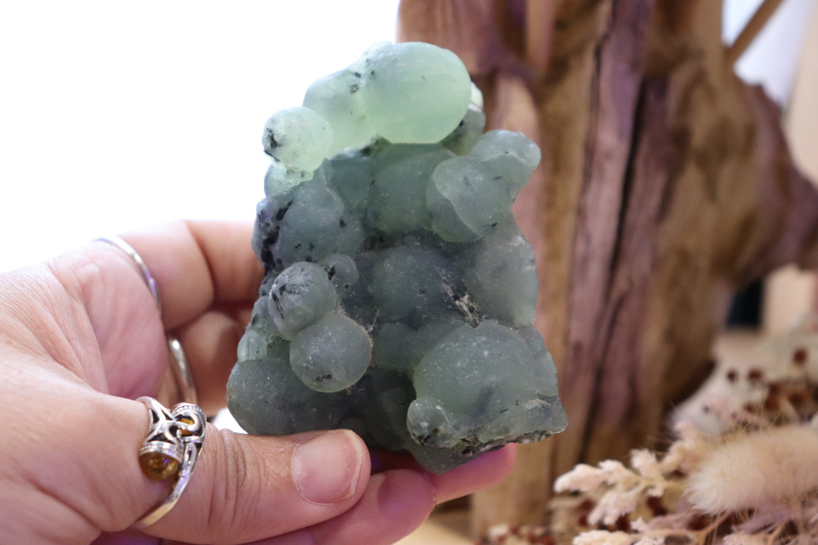 Prehnite + Epidote Inclusions Raw Specimen | 209g