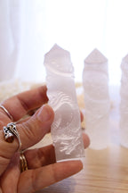 Selenite Point | Dragon