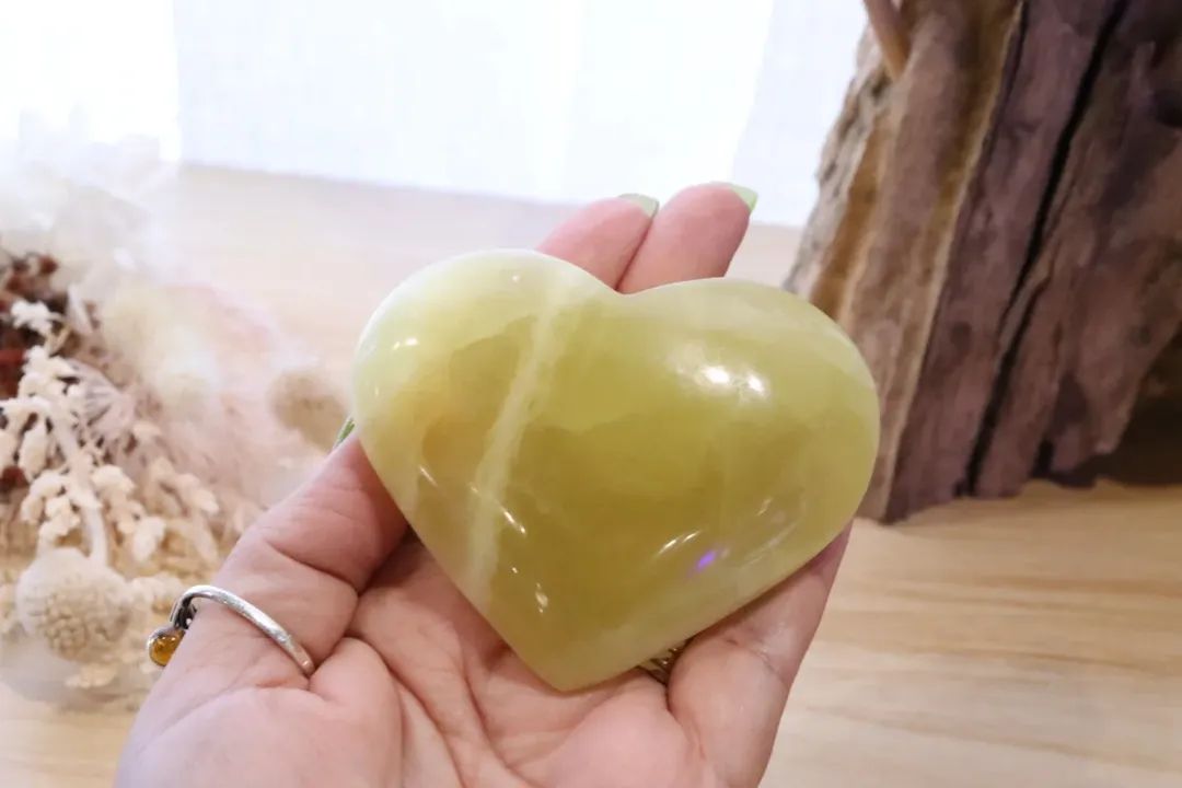 Yellow Calcite Heart | 209g