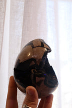 Septarian Egg + Black Metal Stand | 1.065kg