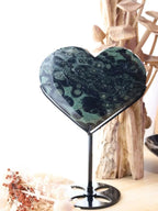 Kambaba Jasper Heart + Stand