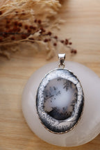 Dendritic Agate Pendant | Oval