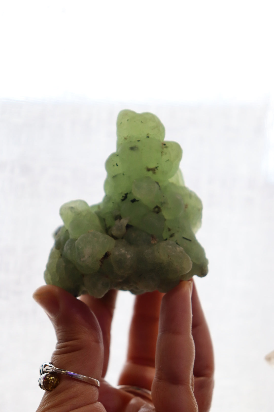 Prehnite + Epidote Inclusions Raw Specimen | 278g
