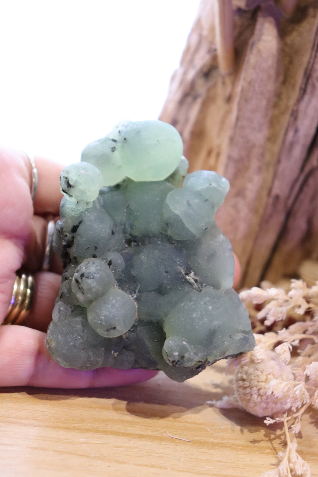 Prehnite + Epidote Inclusions Raw Specimen | 209g