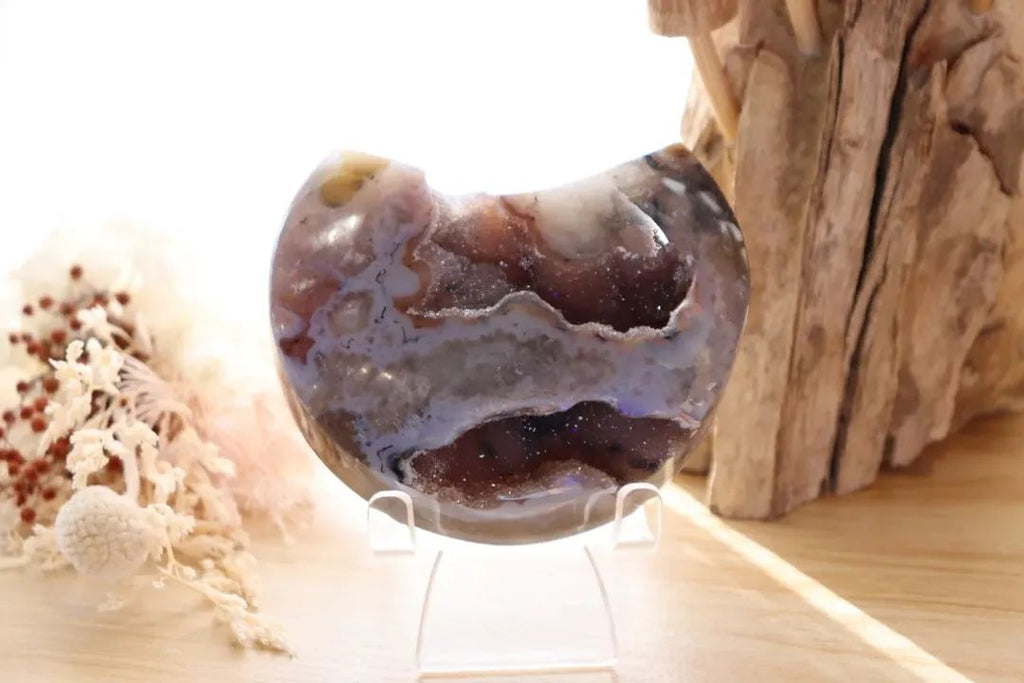 Druzy Agate Moon