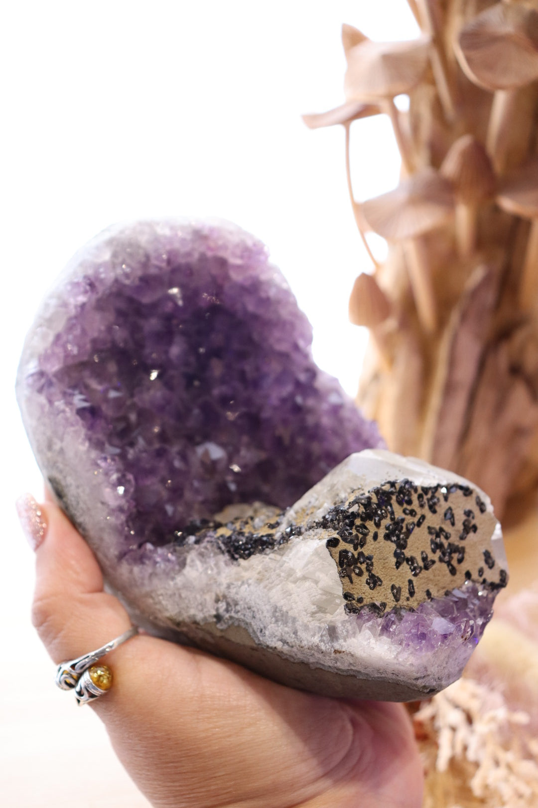 Amethyst + Calcite Cluster | 1.225kg