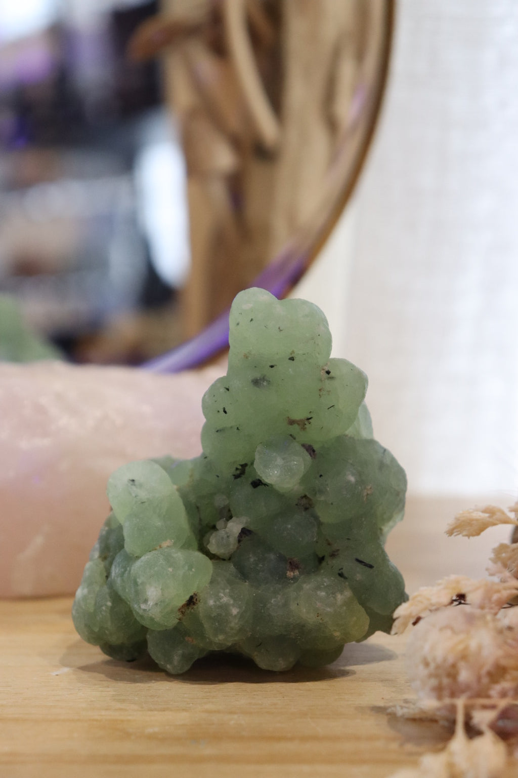 Prehnite + Epidote Inclusions Raw Specimen | 278g