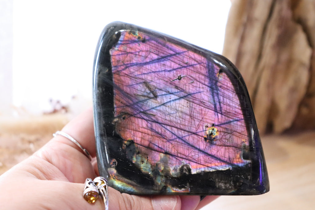 Labradorite Polished Pink + Purple | Free-Form 350g