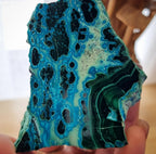 Chrysocolla & Malachite Slab + Stand | 147g