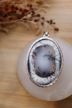 Dendritic Agate Pendant | Oval